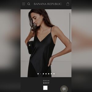 Banana Republic Midi length Satin Dress.